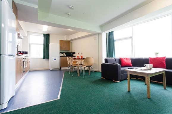 Kitchen, lounge and dining area