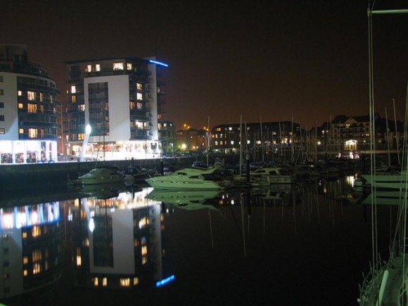 Ocean Village by night